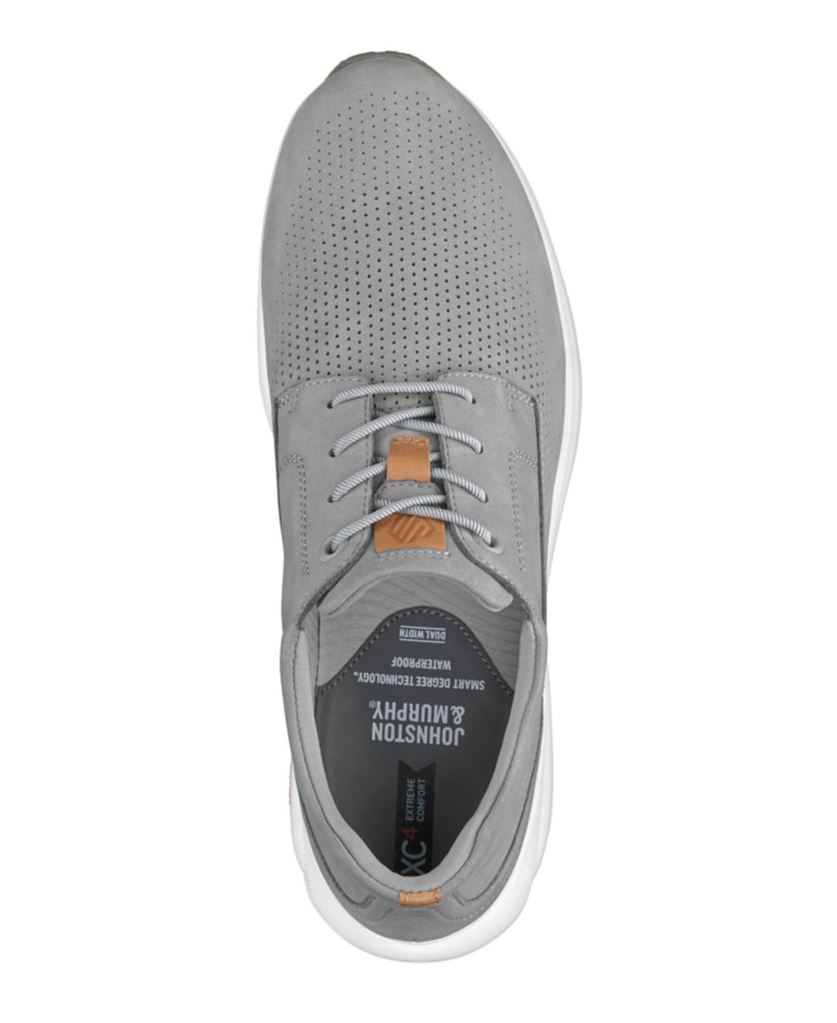 Johnston & Murphy Men's Waterproof Tr3-luxe Hybrid Shoes In Gray Waterproof Nubuck
