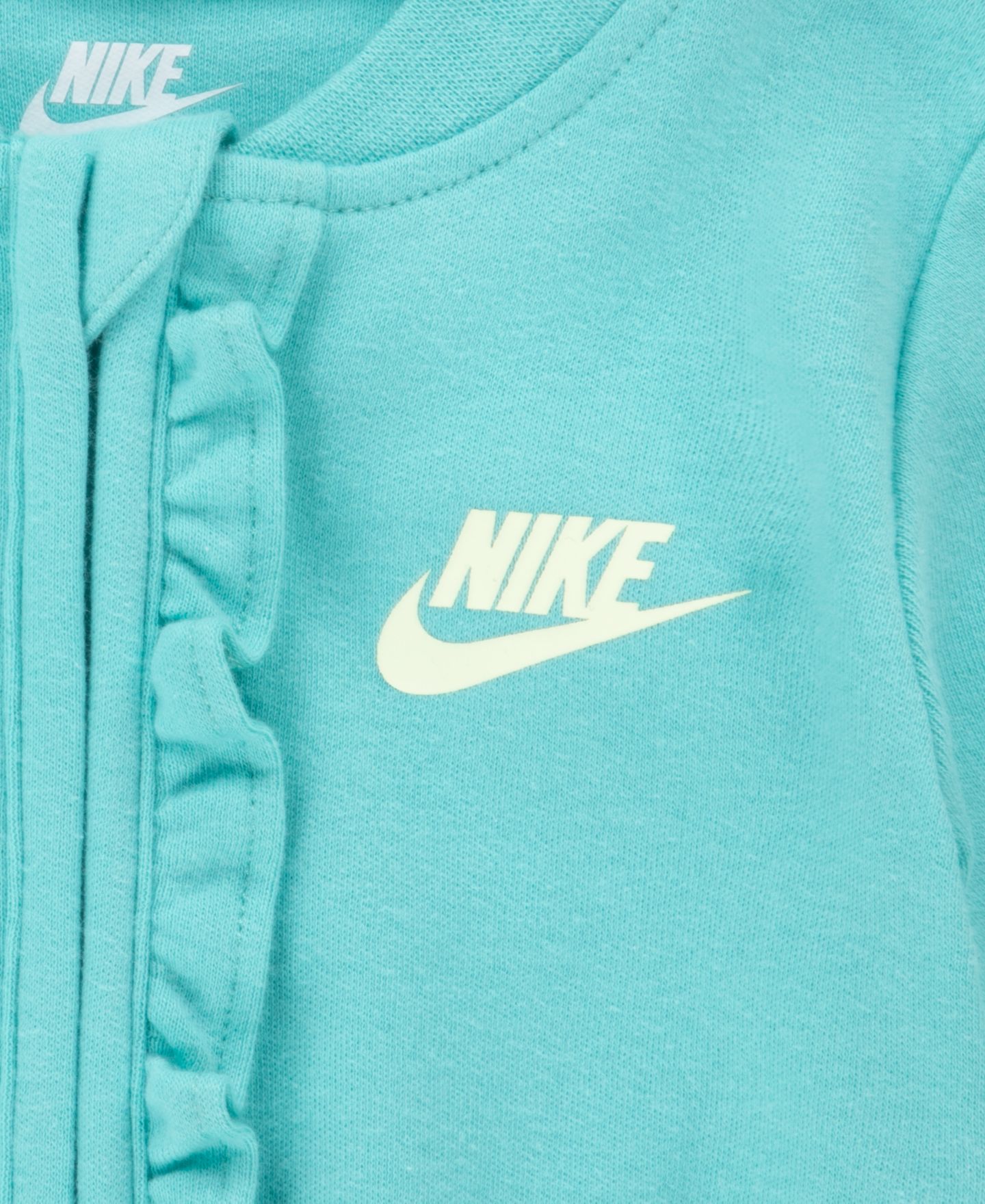 Комбинезон Nike Fresh Cut Ruffle Coverall для девочек-малышей, цвет: Зелёный морозный — фото 7