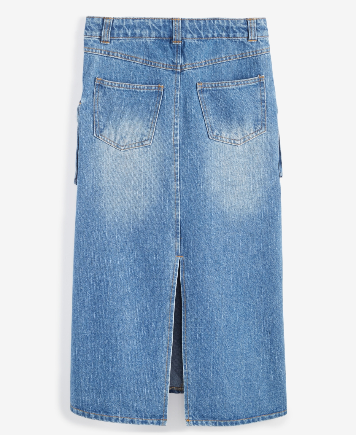 kensie Big Girls Denim Cargo Skirt