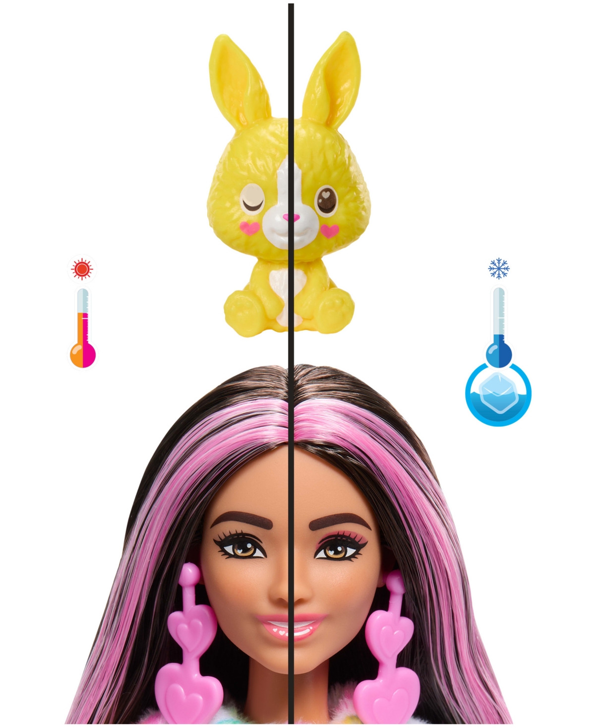 Barbie Cutie Reveal Bunny Color Dream Doll Series with 10 Surprises & Accessories