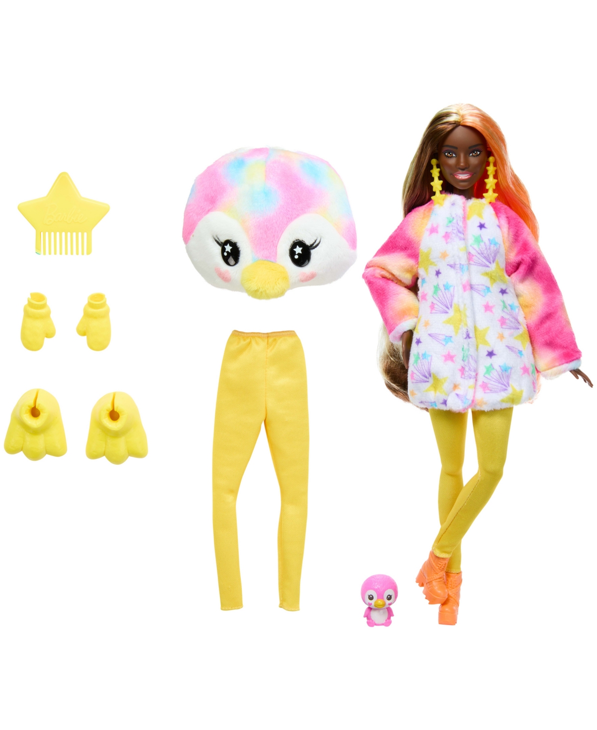 Barbie Cutie Reveal Penguin Doll Accessories, Color Dream Series With 10 Surprises In Multi-color