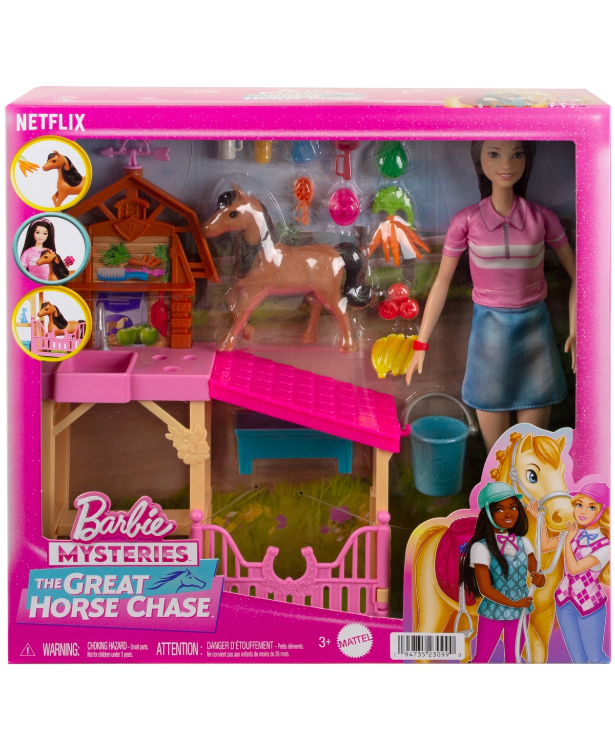 Barbie Mysteries: The Great Horse Chase Stable Playset In Multi-color