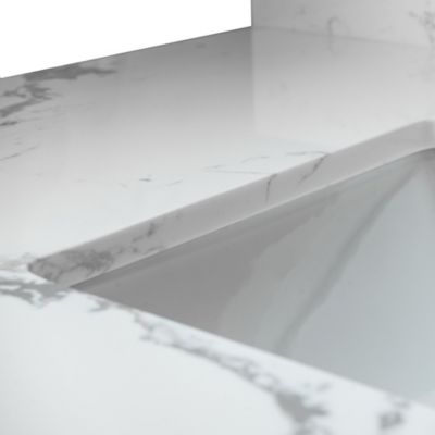 37 Inch Bathroom Vanity Top Stone Carrara New Style Tops With Rectangle Undermount