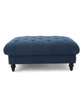 Streamdale Plush and Versatile Velvet Ottoman with Tufted Top