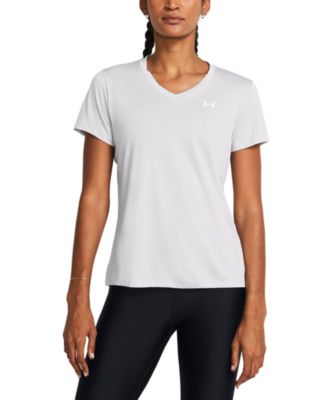 (取寄) アンダーアーマー レディース テック ショート スリーブ V-ネック ツイスト Under Armour women Tech Short Sleeve V-Neck Twist Retro Green/White Under Armour Womens Tech Twist V-Neck Short Sleeve T-Shirt