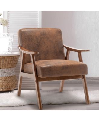 Mid-Century Velvet & Wood Accent Chair for Comfort and Style