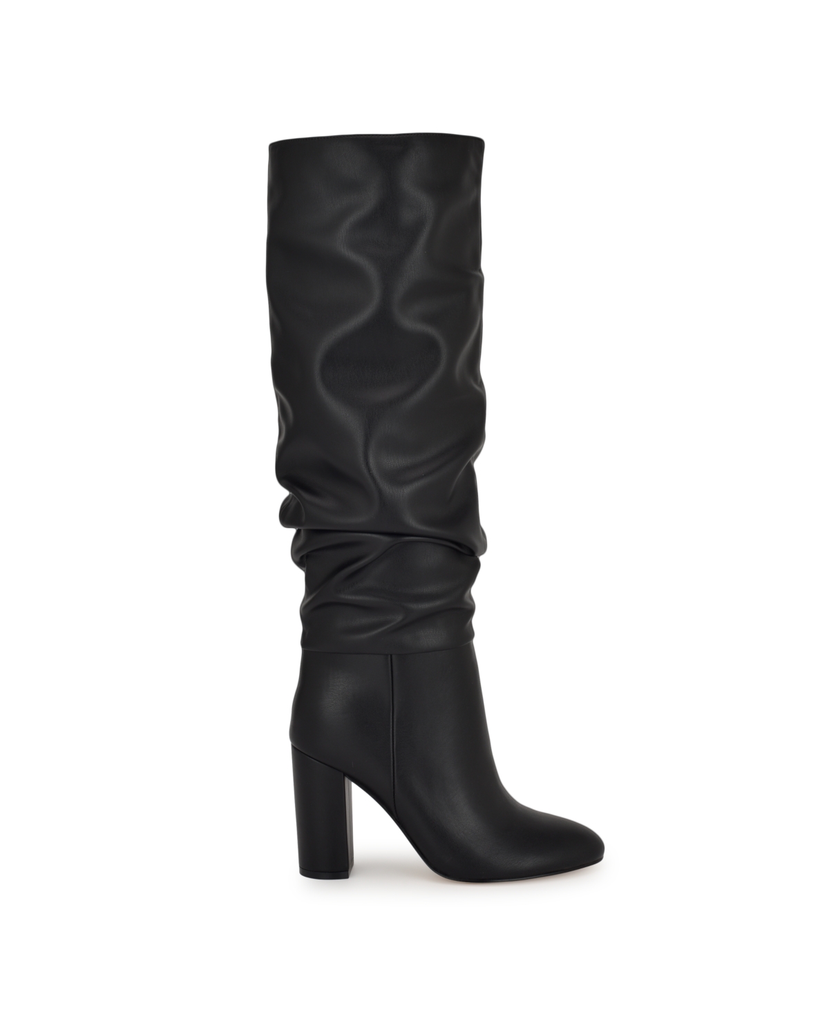 NINE WEST WOMEN'S MAGNETT BLOCK HEEL SLOUCHY KNEE HIGH BOOTS 