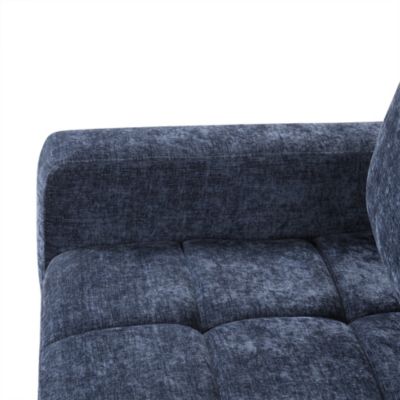  Modern Chenille Fabric Corner Sofa Bed with Storage