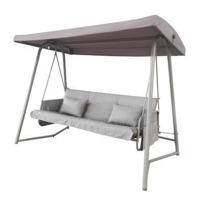 Streamdale 3-in-1 Outdoor Swing Chair Bed with Canopy and Cushion