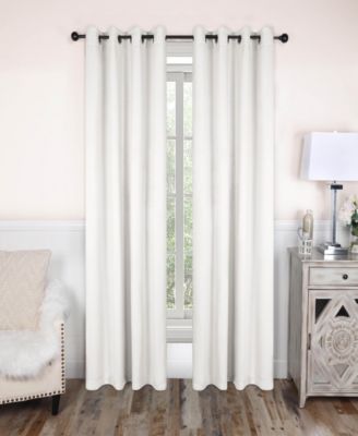 Solid Semi Blackout Grommet Washable Room Darkening Curtain Panels, Set of 2