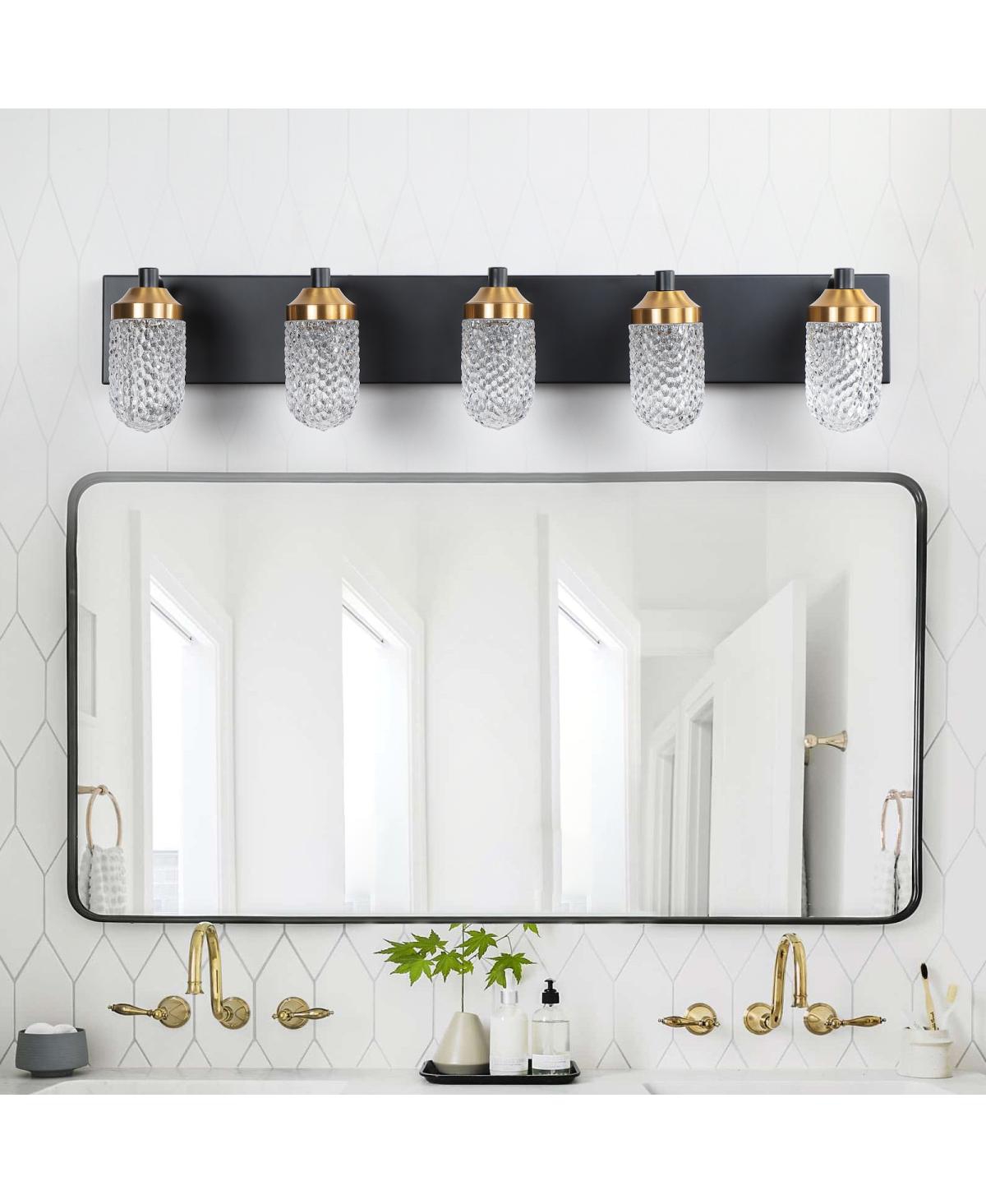 Streamdale Furniture Vanity Lights With 5 Led Bulbs For Bathroom Lighting
