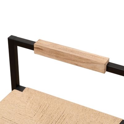 2 Paper Rope Bar Stools with Back