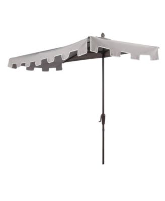 9ft Rectangular Half Market Patio Umbrella Crank, Wind Vent UV Protection