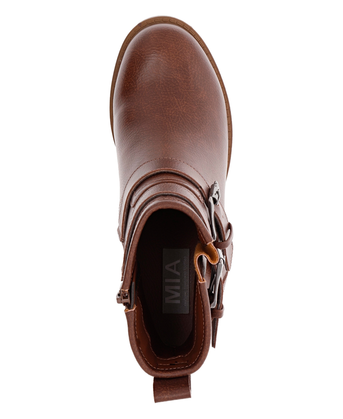 Mia Women's Jessi Block-Heel Lug Sole Booties