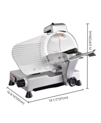 10" Blade Commercial Meat Slicer Deli Food Cheese Veggies Kitchen Restaurant 240w 530RPM