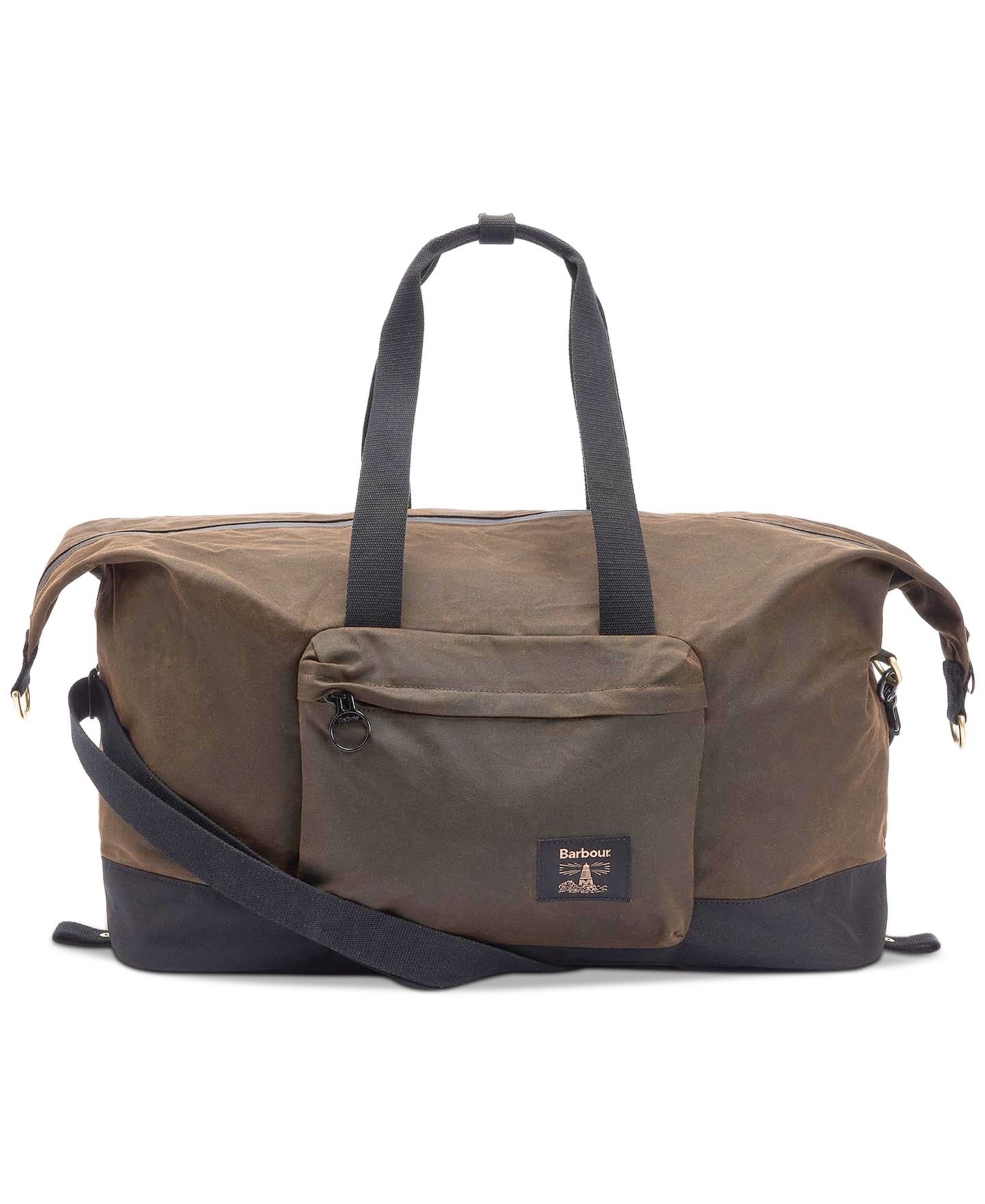 Мужская сумка Barbour Field Wax Duffle, цвет: Оливковый — фото 1