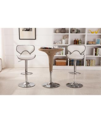 Adjustable Swivel Barstool Set   2-Pack