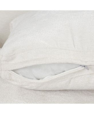 Mid-Century Modern Velvet Accent Armchair, White