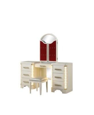 Jasmine Vanity Set With Side LED Lightning Made With Wood