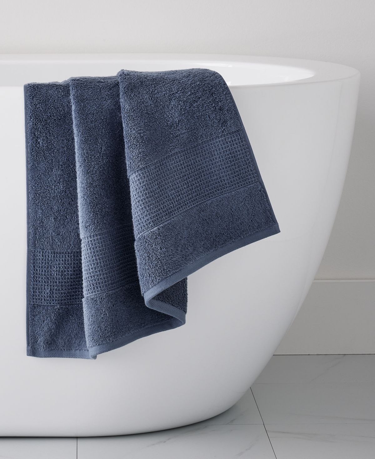 Oake Organic Cotton Bath Towel, 30" X 56", Exclusively At Macy's In Indigo