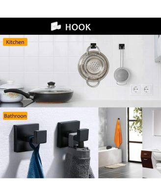 5-Piece Bathroom Hardware Set – Wall Mounted Stainless Steel Accessories