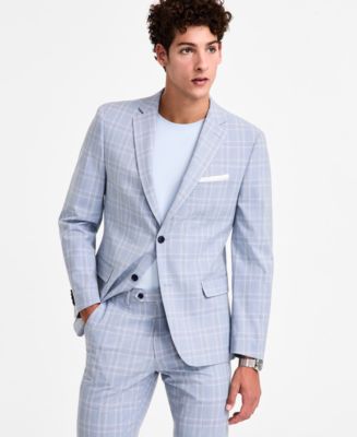 Alfani Men's Slim Fit Plaid Suit Jacket