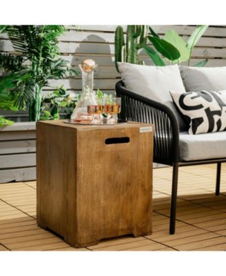 16 Inch Outdoor Hideaway Table Cover for Standard 20 LBS Propane Tank