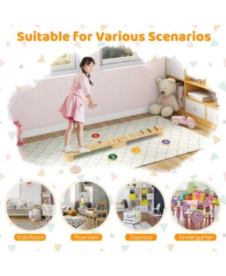 Montessori Balance Beam Set Wooden Balance Boards with Stepping Stones