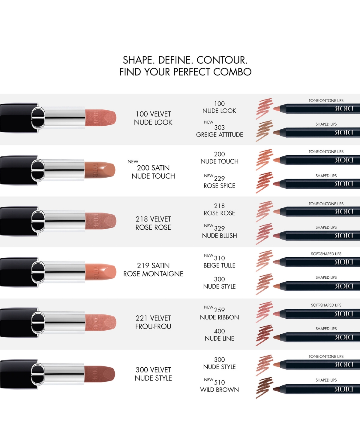 DIOR ROUGE DIOR CONTOUR LIP LINER PENCIL 
