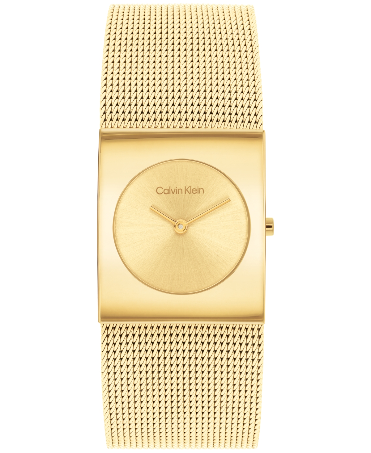 Women's Pulse Gold-Tone Stainless Steel Mesh Watch 26.40mm - Gold