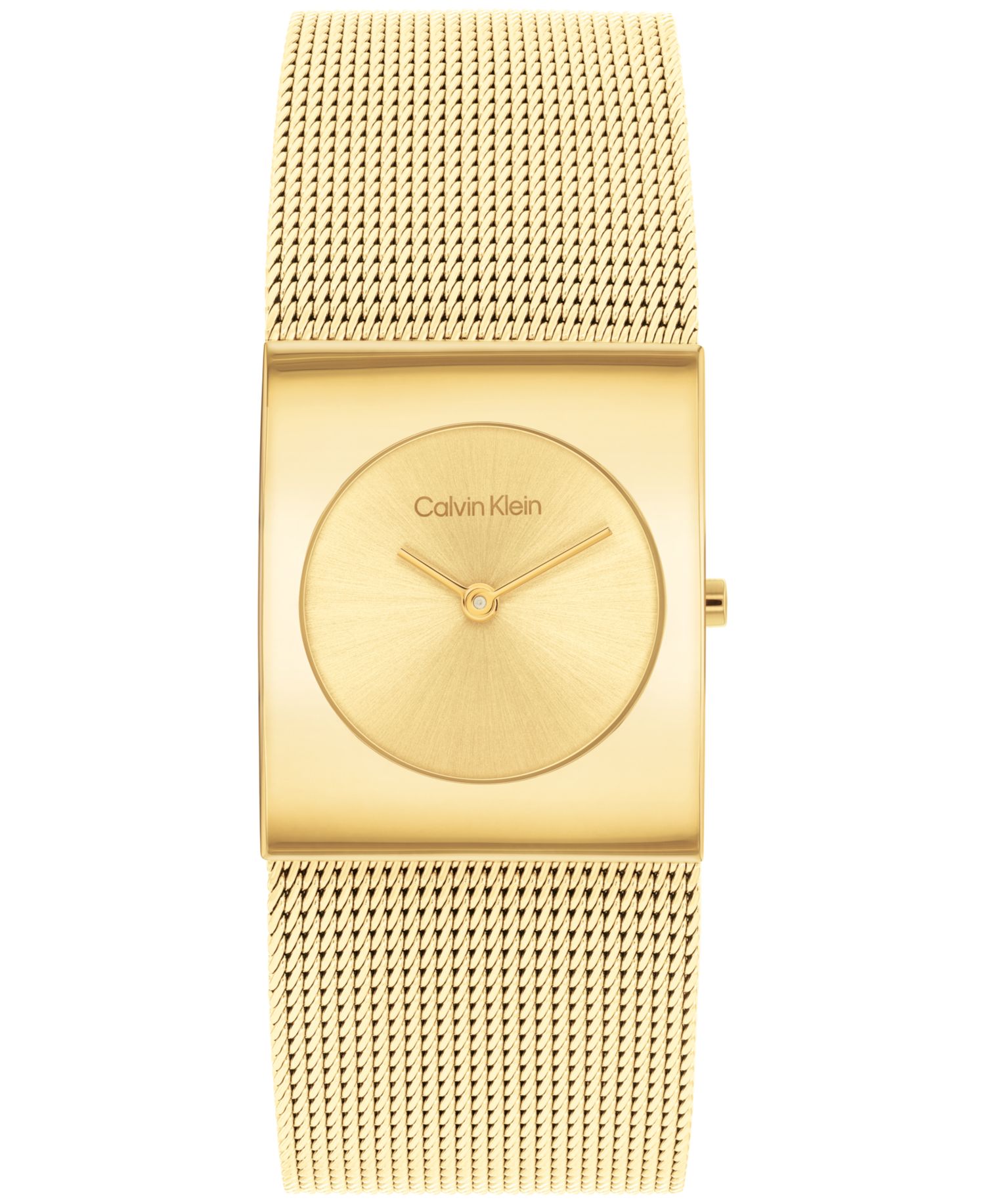 Women's Pulse Gold-Tone Stainless Steel Mesh Watch 26.40mm