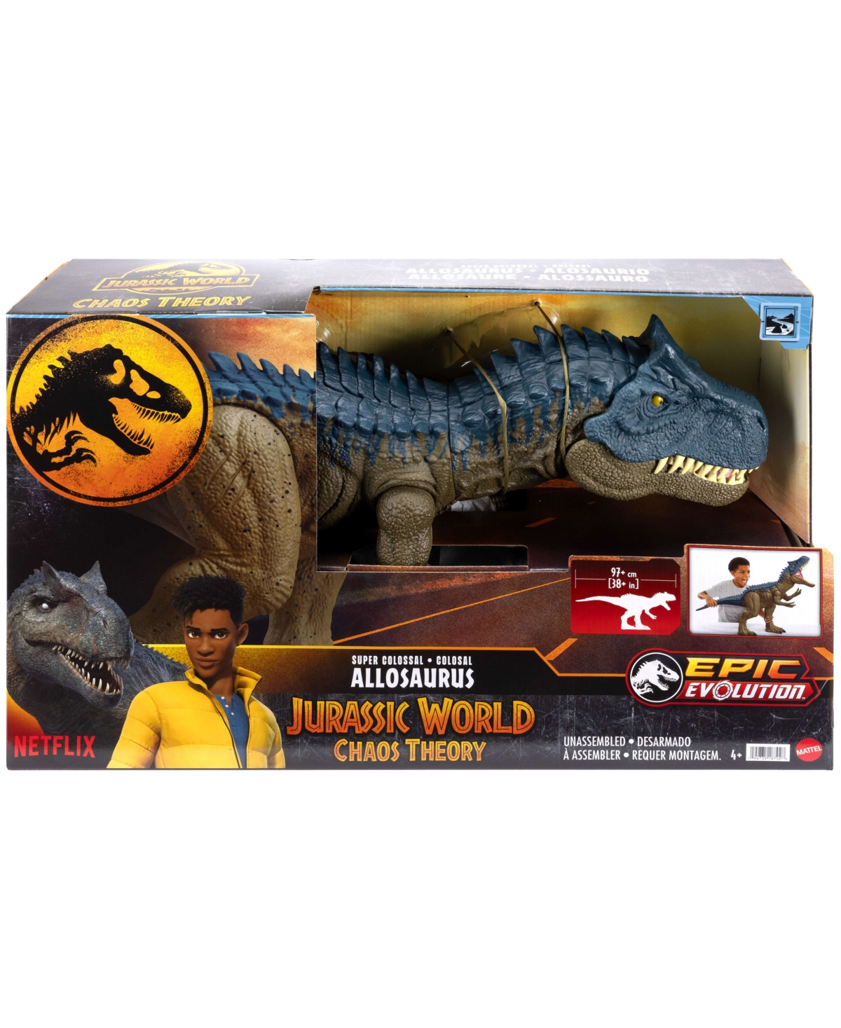 Jurassic World Super Colossal Allosaurus Action Figure - Multi-Color