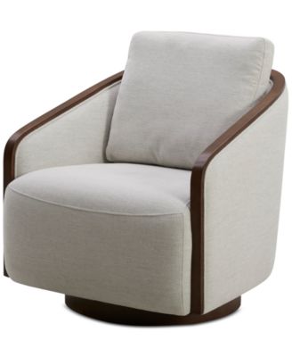 Makinen Fabric Swivel Chair, Created for Macy's