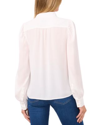 Women's Stand-Collar Long-Sleeve Top