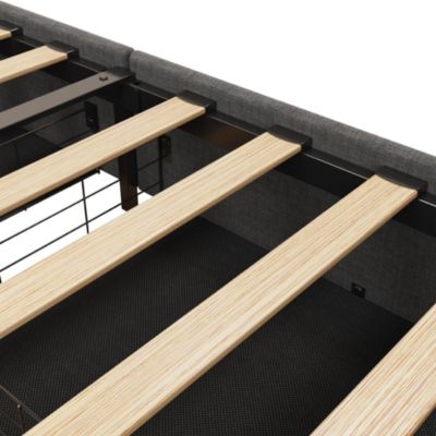 Streamdale Full Size Bed Frame with LED and Storage Drawers