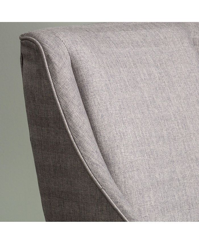 Traditional Luxury Upholstered Chairs Set of 2 Sloped Arms Nailhead Trim Stylish Formal Dining Furniture Accent Seating
