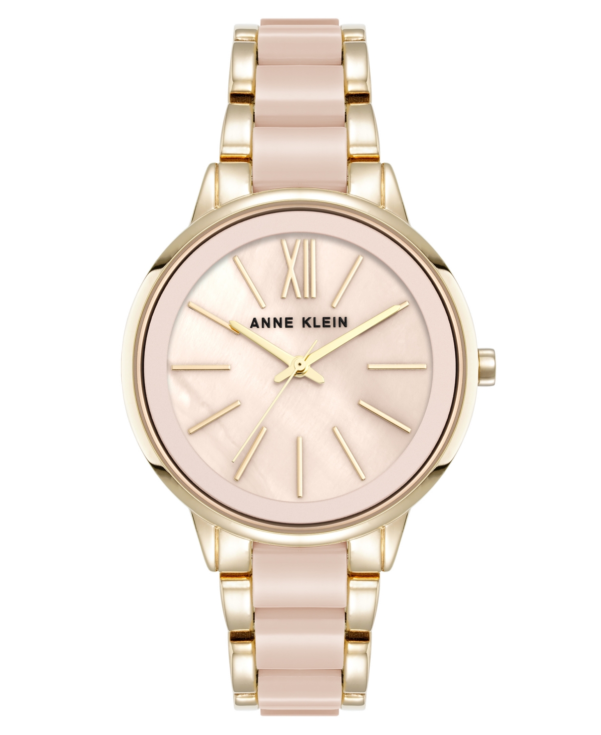Women's Quartz Iridescent Acetate and Gold-Tone Alloy Metal Bracelet Watch, 37mm - Iridescent/Gold-Tone