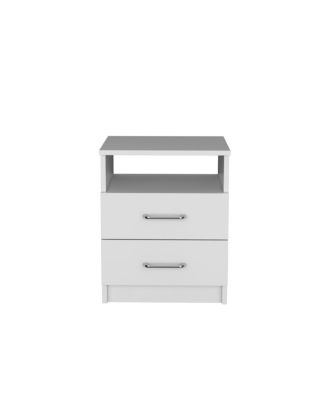 Nightstand Olienza, Two Drawers, One Shelf, Finish