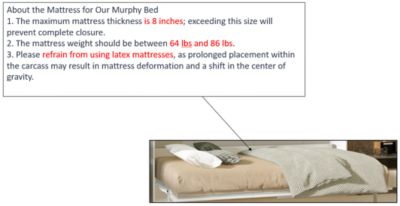 Space-saving Modern Design Twin Size Murphy Bed