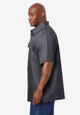 Big & Tall by KingSize Short-Sleeve Pilot Shirt