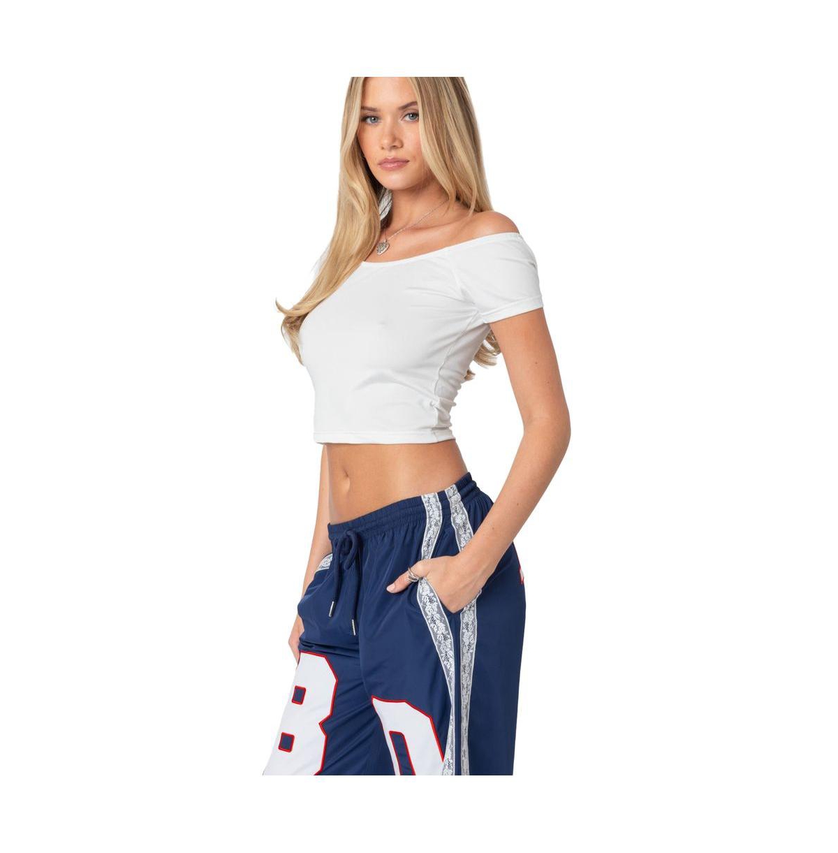 Edikted Women's Alexandera boat neck top