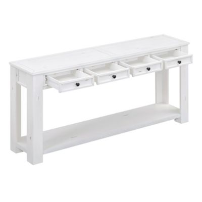 Console Table with Storage and Shelf for Entryway