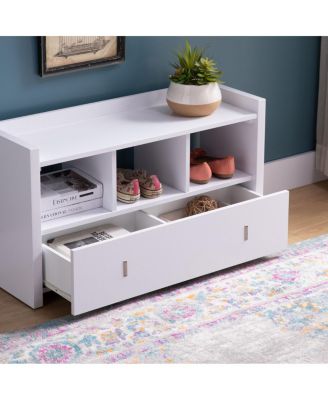 Streamdale Shoe Bench White