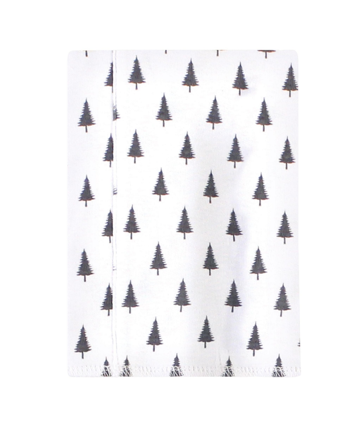 Touched by Nature Unisex Baby Organic Cotton Burp Cloths 7pk, Gray Woodland, One