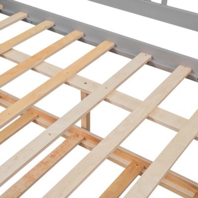 Streamdale Full Size Daybed Wood Bed With Twin Size Trundle