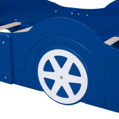 Streamdale Twin Size Race Car-Shaped Platform Bed With Wheels