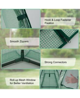 5.5 x 5.5 x 6 Feet Portable Mini Greenhouse with All-Weather PE Cover