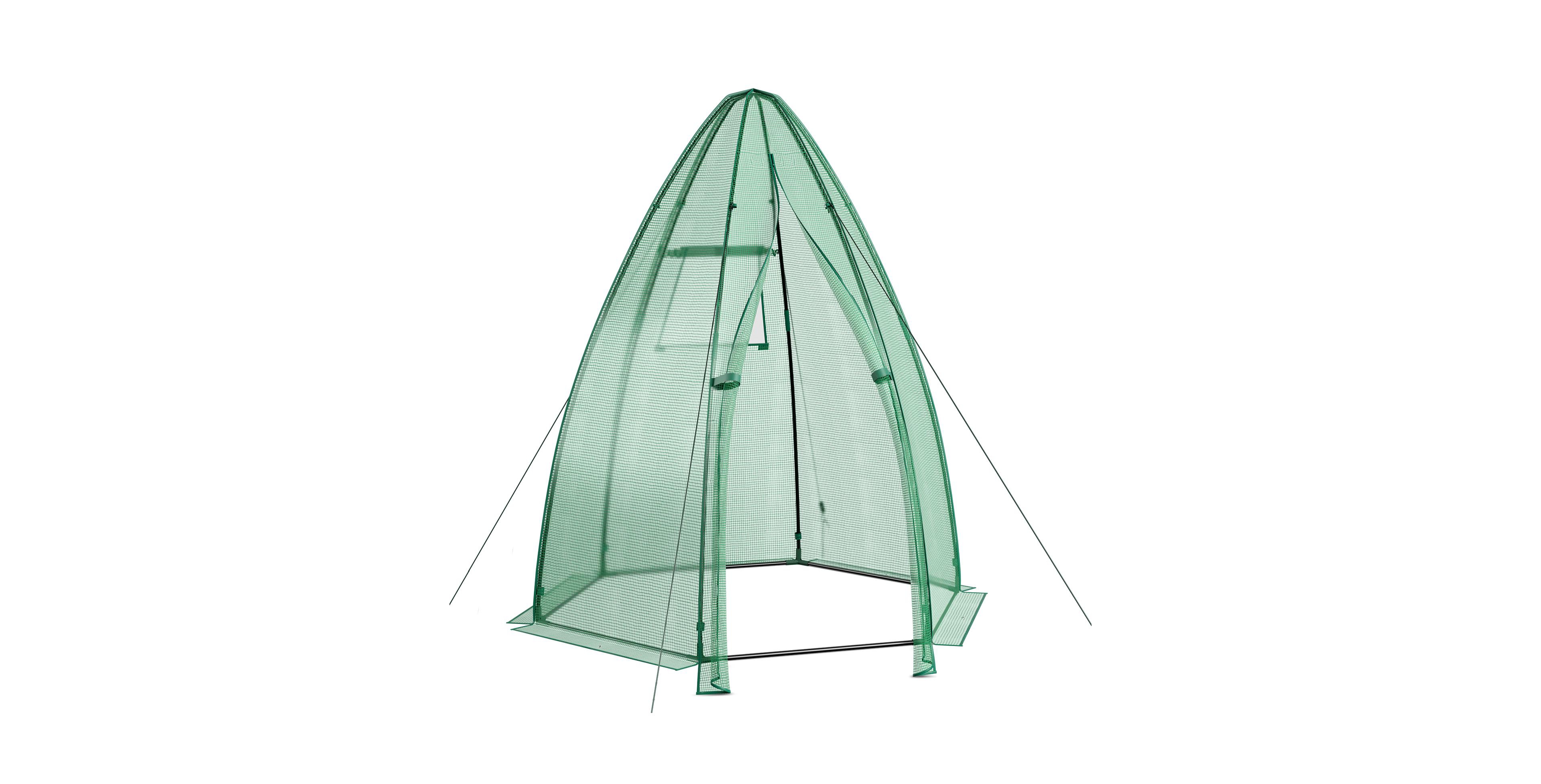Skonyon 5.5 x 5.5 x 6 Feet Portable Mini Greenhouse with All-Weather Pe Cover