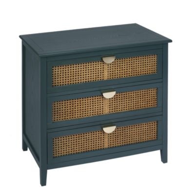 Natural Rattan 3-Drawer Cabinet