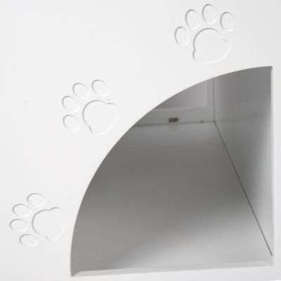 Streamdale + 1 Pc. + Wooden + Scratch Pad & Storage + Cat Litter Box Enclosure